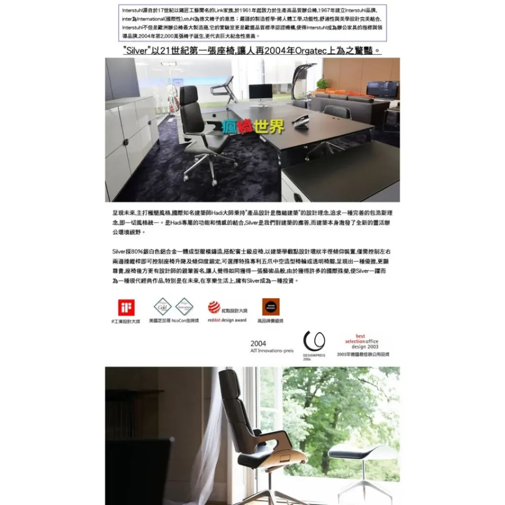 Interstuhl Silver Chair 362S｜德國原裝高背牛皮椅