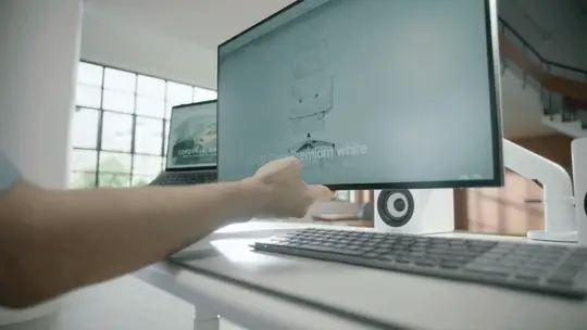 COFO 無重力螢幕懸臂・Eda（上下臂）展示使用