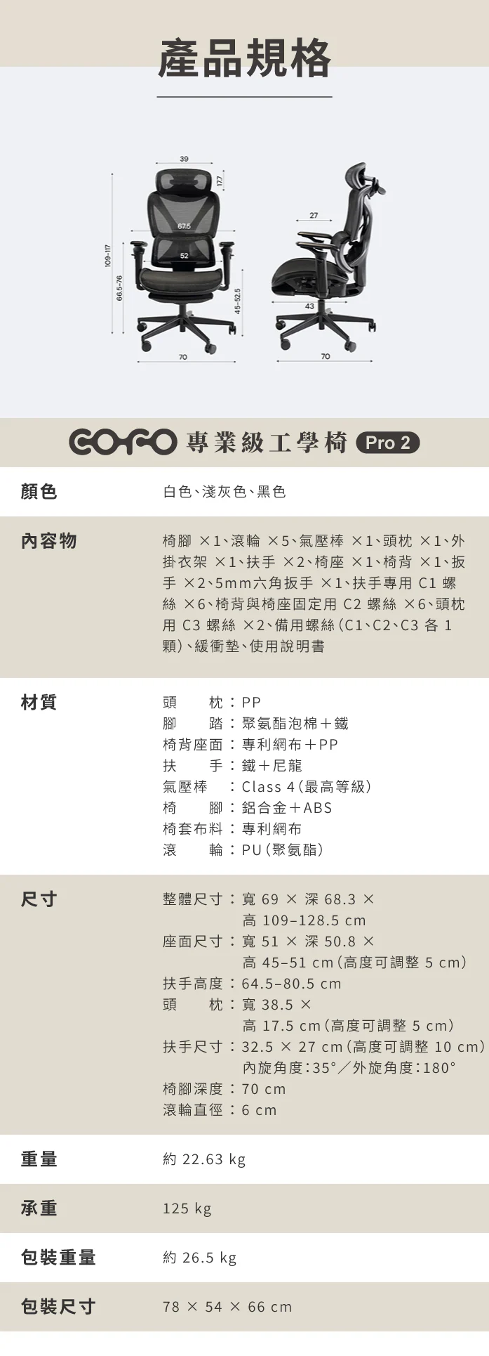 𝐂𝐎𝐅𝐎 專業級工學椅 Pro 2 全新升級! (優惠~2026/04/30):圖片 63