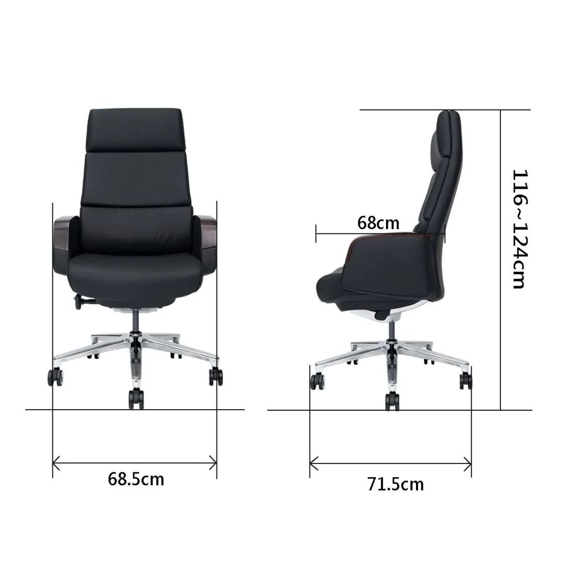 ALPHA 阿法人體工學皮革主管椅 | 辦公椅 | 主管皮椅 | 高級主管椅:圖片 7